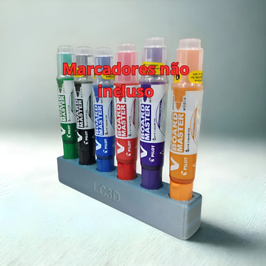 Suporte Para 4 ou 6 Pincéis Marcadores De Quadro Branco Board Master