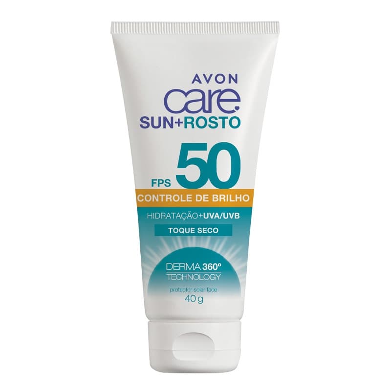 Protetor Solar Facial Avon Care Sun+ Controle de Brilho FPS 50 - 40g