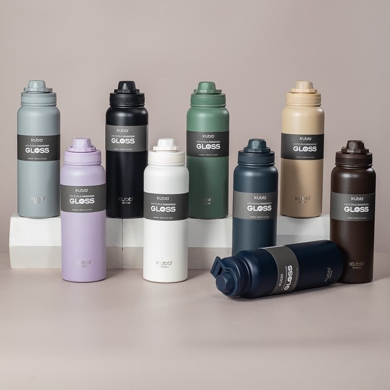 Garrafa Térmica 1050ml Grande Capacidade e Estilo Toque de Brilho Suave Ideal para Trabalho e Viagem