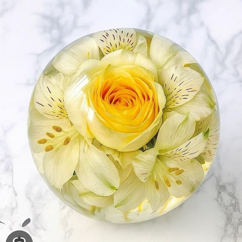 Eternização de flores modelo esfera flores eternas buquê de noiva eternizado flor eterna encapsulamento de flor natural