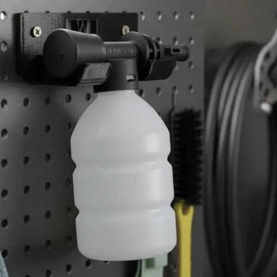 Suporte para Snow Foam - Para Painéis e Parede (Preto e Cinza)