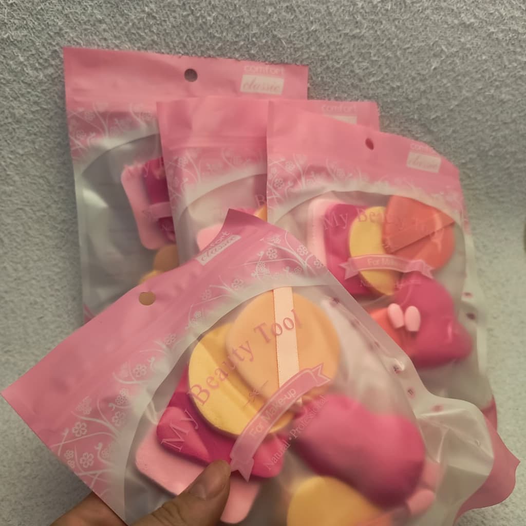 Kit de Esponjas de Maquiagem com 6 Unidades