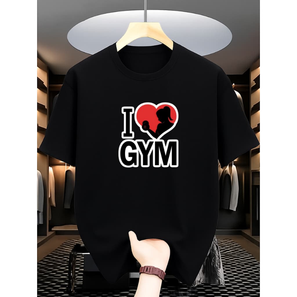 CAMISETA FEMININA PERSONALIZADA ESTAMPADA "I S2 GYM" COM MALHA PREMIUM 100% ALGODÃO E FRETE GRATIS