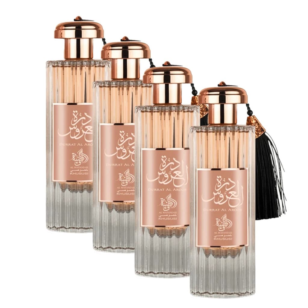 Kit 4 Perfumes BS - Durrat Al Aroos Feminino Árabe - 200ml