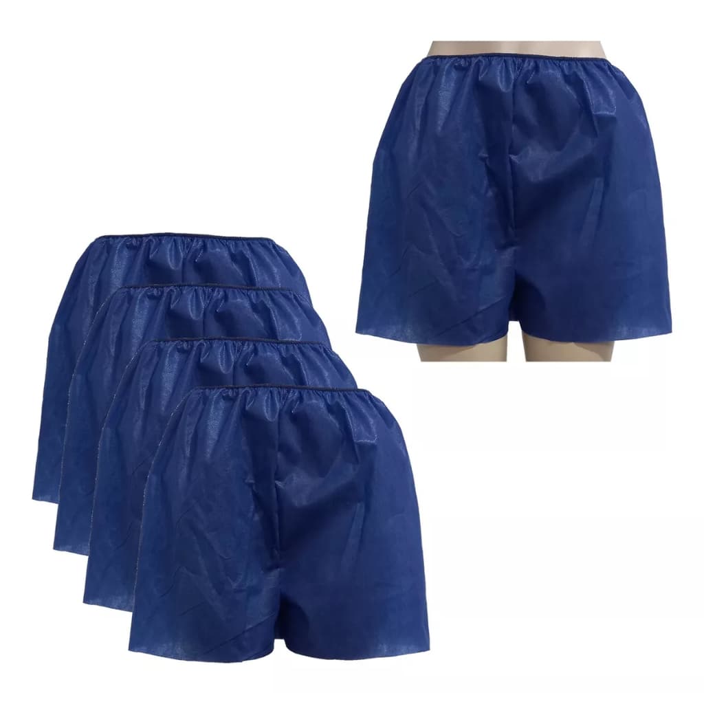Short Descartável TNT Azul tamanho G - 10 unidades