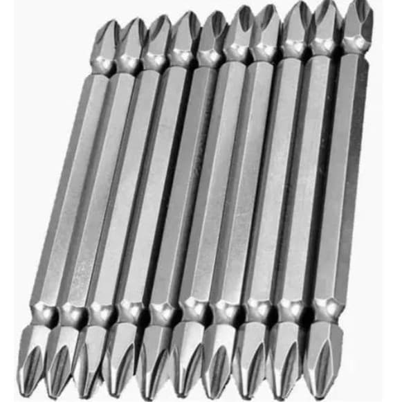 Jogo de Bits Fenda e Philips ou Philips e Philips Longo e Curto Kit com 10 Peças ponteira parafusadeira imã ferramentas