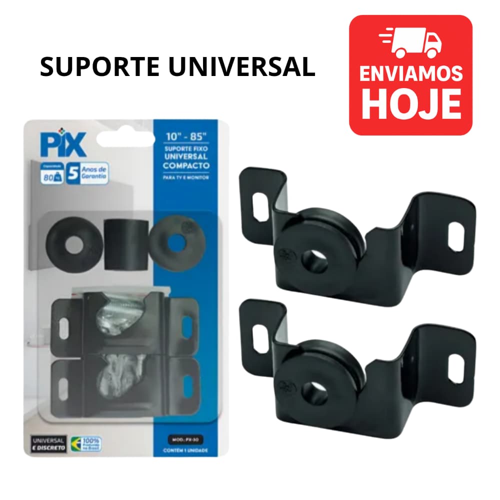 Suporte Fixo Universal Para TV e Monitor 10 a 85 Polegadas Compacto para Painel  Parede