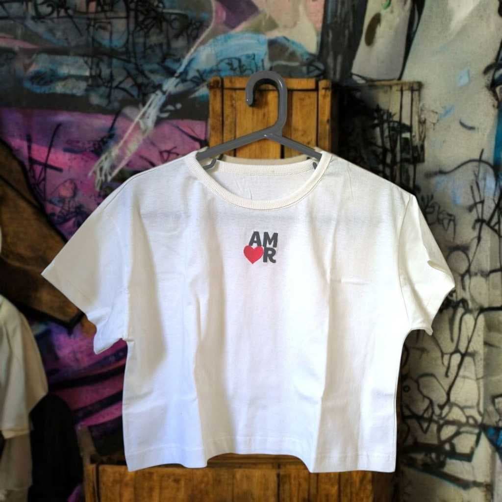 Cropped Feminina camiseta Oversized manga curta Lisa T-Shirt Dia a Dia Manguinha Blusa Estilosa