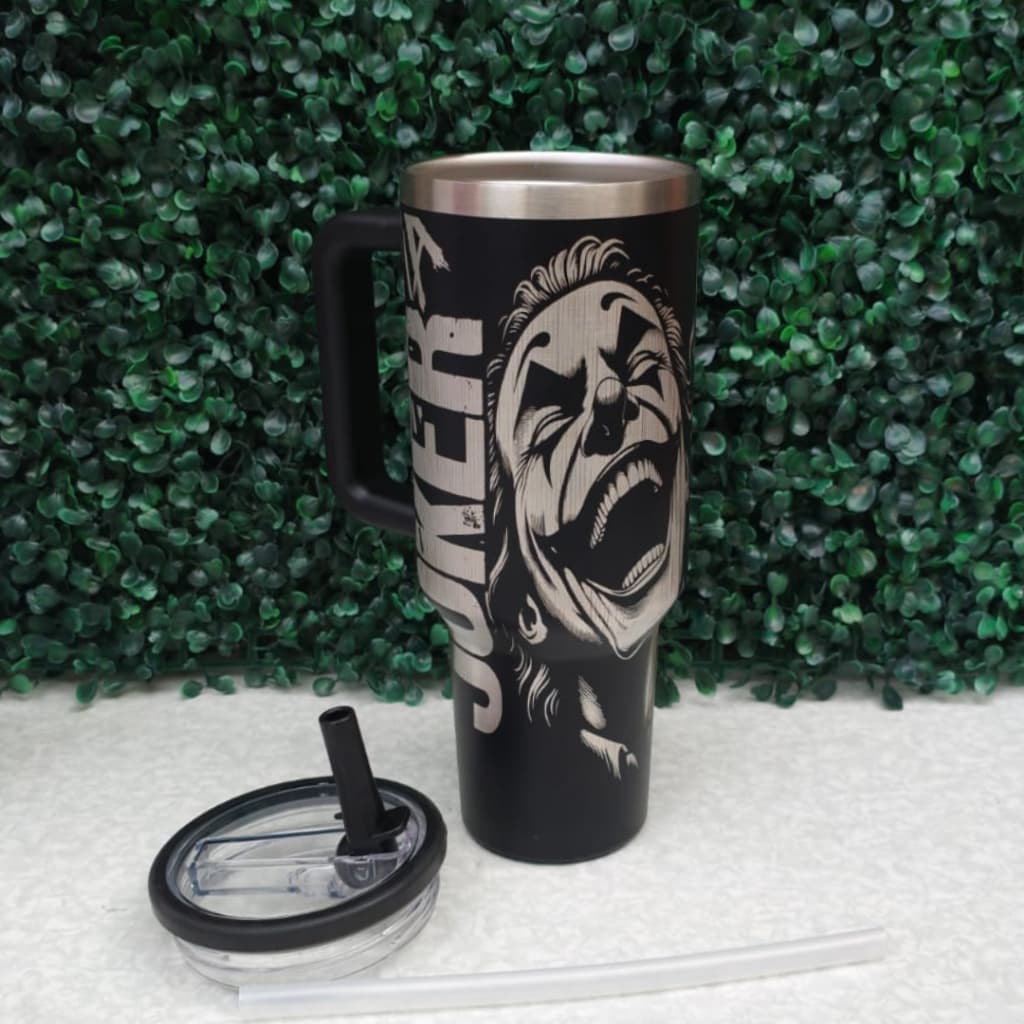 COPO TÉRMICO 1200ML COPÃO COM ARTE A LASER 360 GRAUS TEMA: PALHAÇO IDÉIAS DE PRESENTE