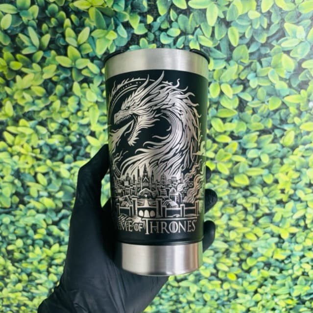 COPO TÉRMICO GAME of THRONES  personalizado a laser  360º Graus PREMIUM