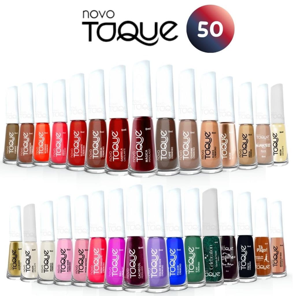 KIT 50 cores Diferentes - Esmalte Novo Toque