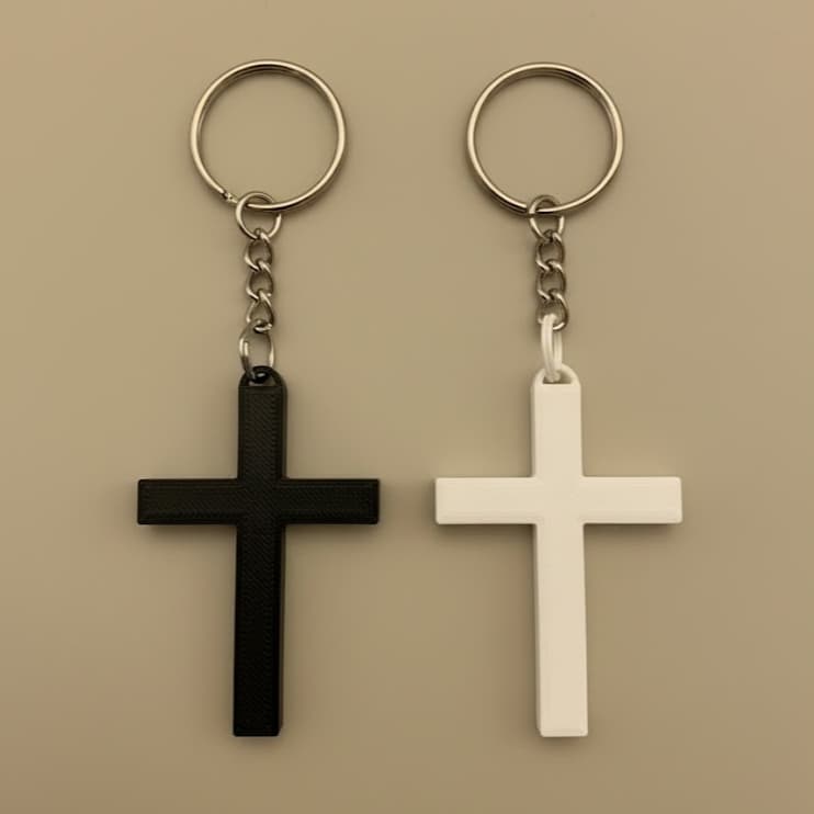 Chaveiro Cruz Minimalista Charmoso