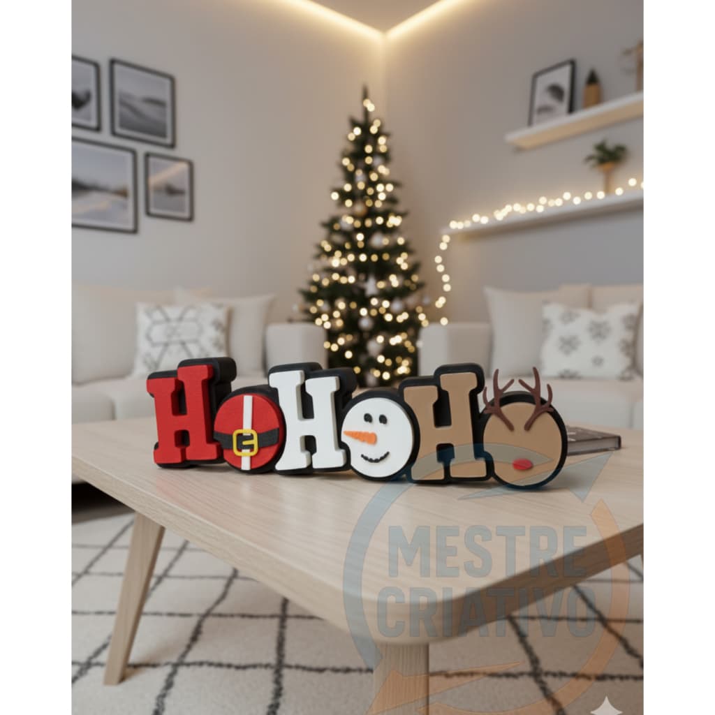 Papai Noel - Hohoho - Decoração de Natal - Presente Criativo - Enfeite de Natal