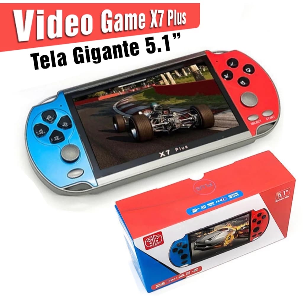 Video Game Retrô PSP X7 Plus , X12 Plus - Portatil 10.000 Jogos