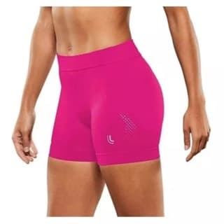 Short Bermuda Calção Lupo Sport Feminino Attack  Academia Esporte Rosa Preto 71144