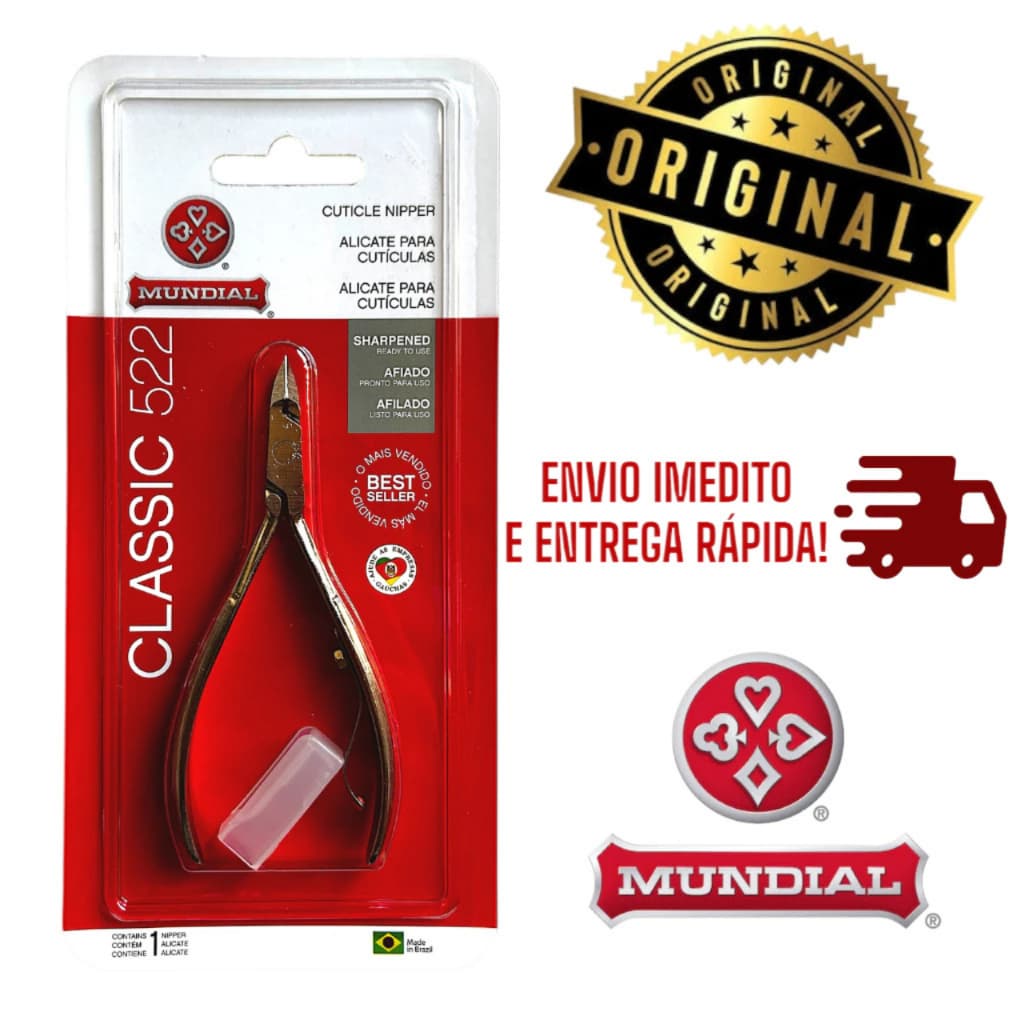 Alicate Mundial De Cutícula 522 Classic Afiado