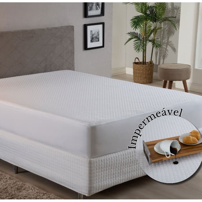 Capa Protetor Colchao Box Casal Queen Impermeável Antialergico Premium