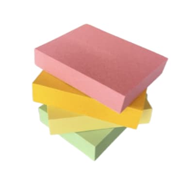 500 Folhas Post It Bloco Adesivo Cola Fácil Lembrete 50mmx38mm Colorido