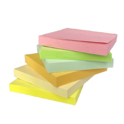 500 folhas Post It Bloco Adesivo Cola Fácil 76x76mm Lembrete