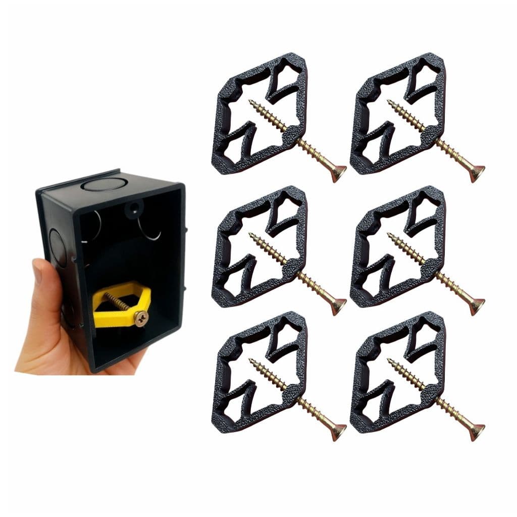 KIT 06 REPARO CAIXA DE LUZ E TOMADA ELÉTRICA 4X2 SALVA ABAS