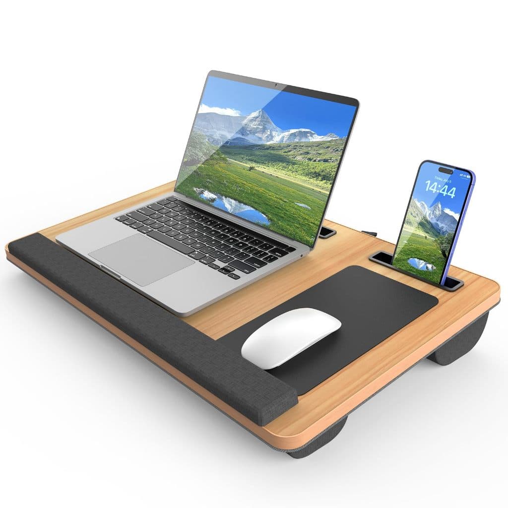 Mesa Portátil Para Laptop De 55*34 cm Com Gaveta Lateral Para Armazenamento