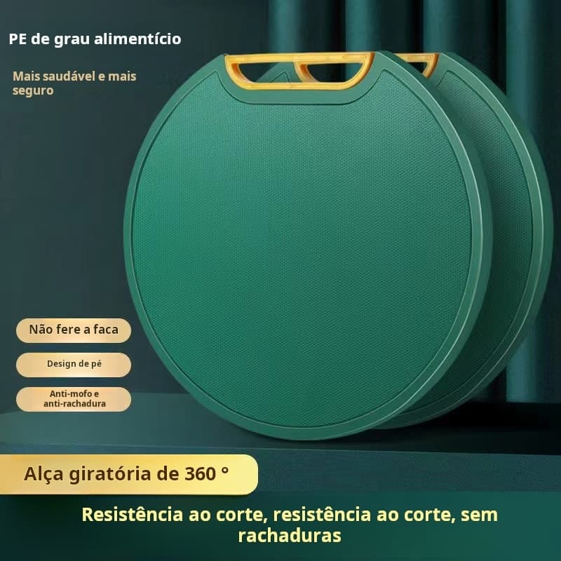 Tábua de corte antibacteriana à prova de mofo 32cm - suporte em pé para cozinha Sem BPA