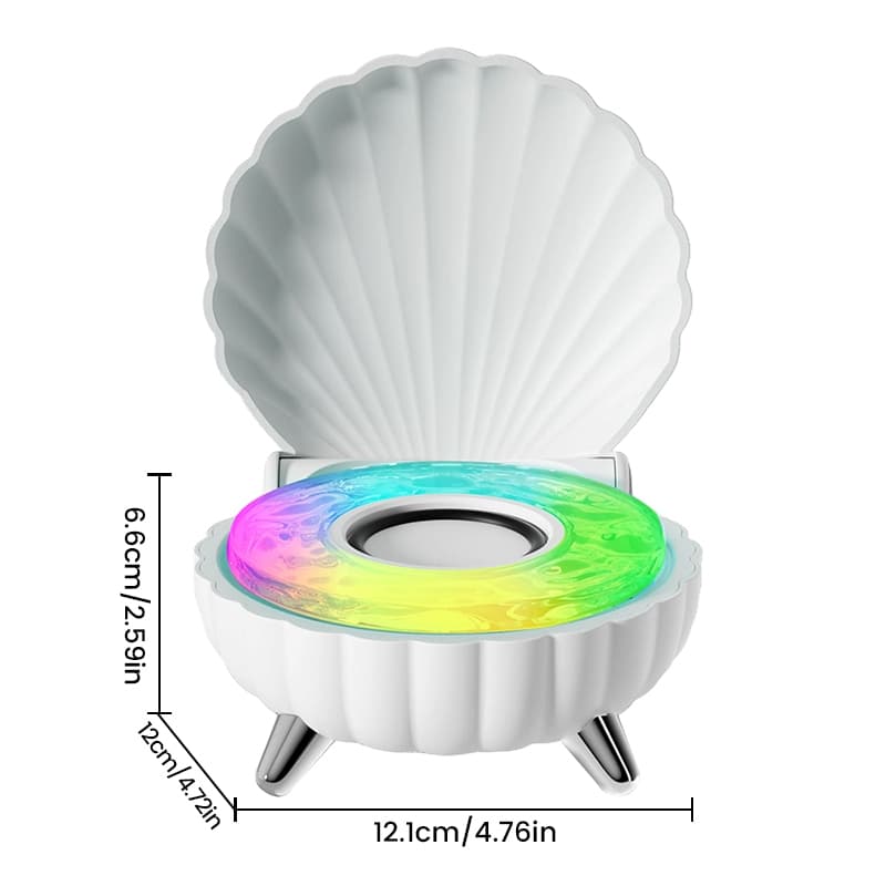 Shell shell, vinil com tema vintage bluetooth ondulado, mini toca-discos