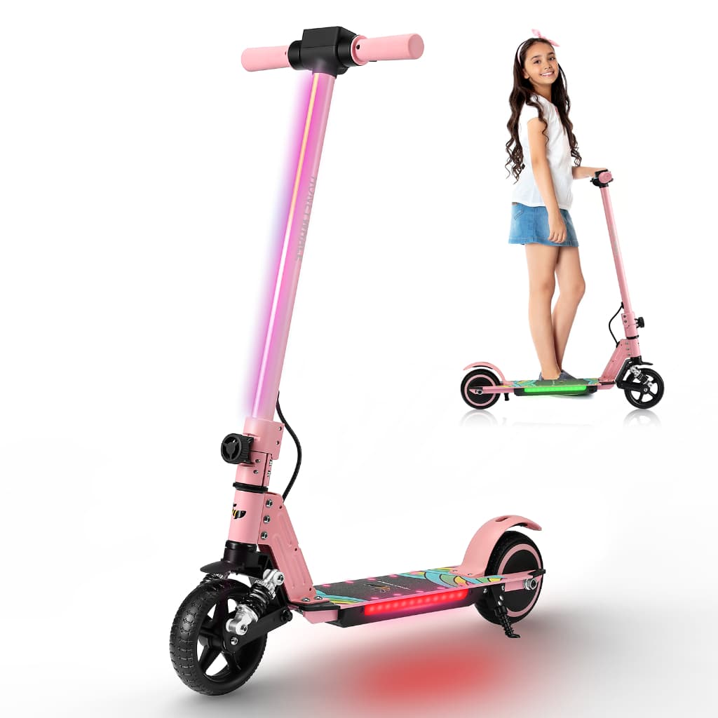 HONEYWHALE E10S Patinete Elétrico Infantil 180W 16KM/H 6KM, Dobrável, O Pedal Pode Mudar para 3 Cores