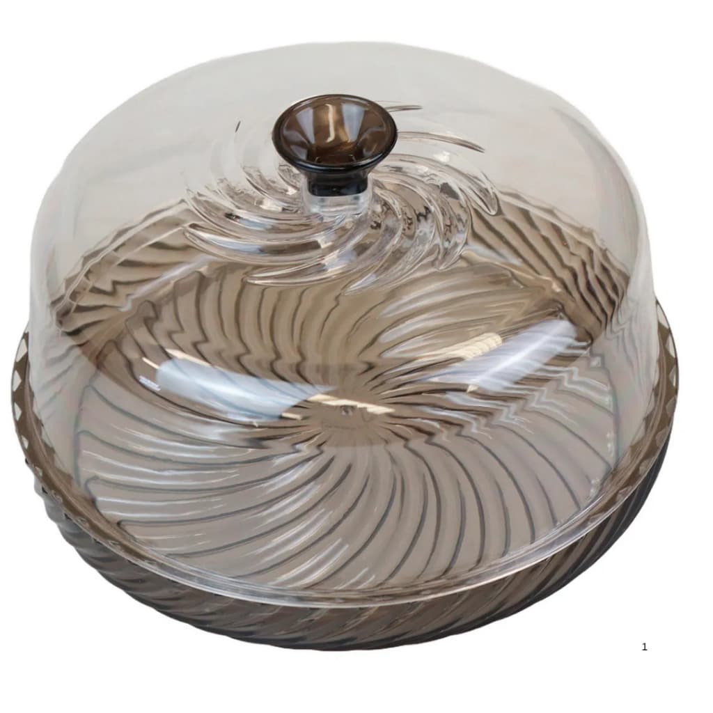 Queijeira Twist Em Acrílico P/ Mesa Posta - Plasutil Ref. 15546
