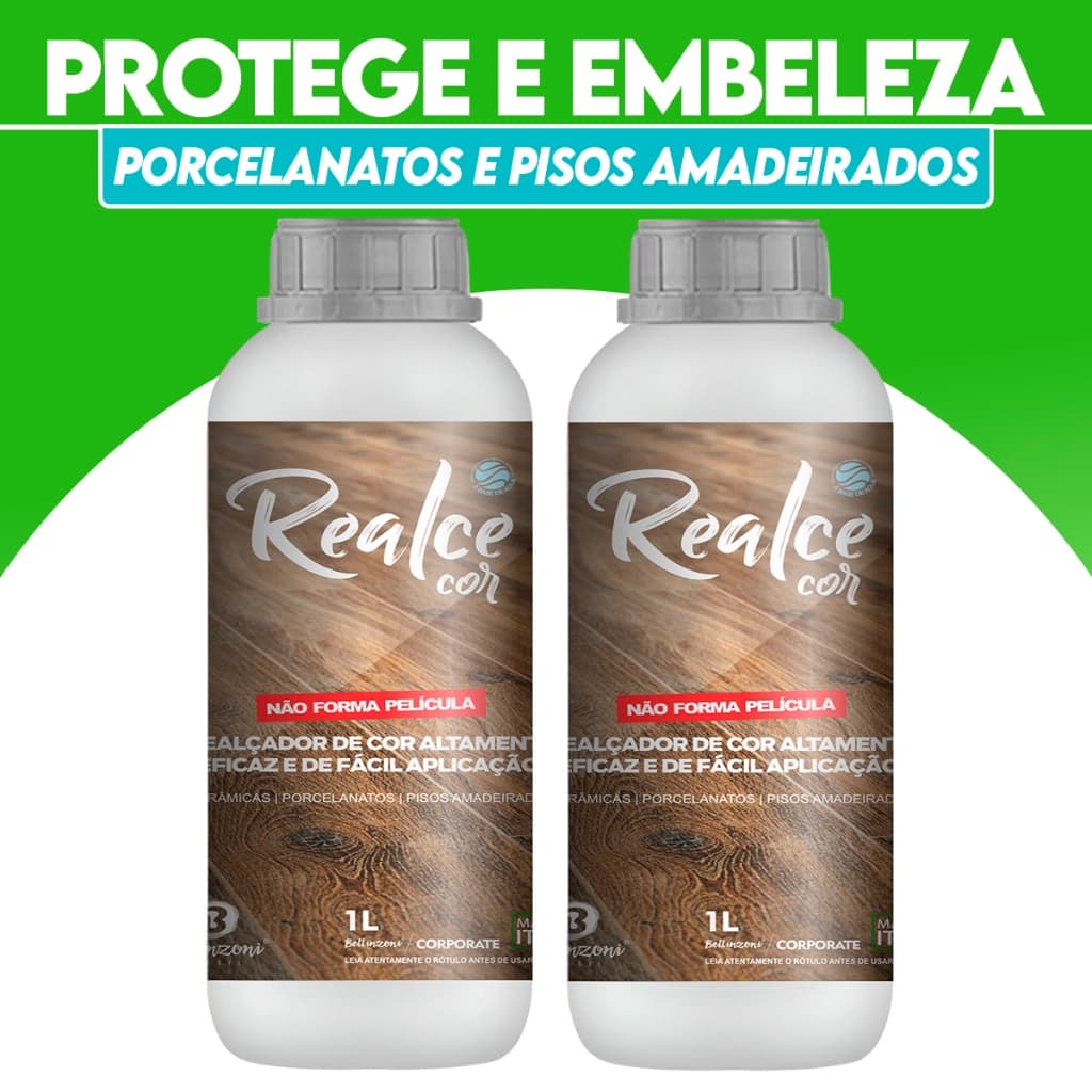 Limpa e Protege  Porcelanatos Amadeirado Realce Cor Ceramicas Bellinzoni 1l