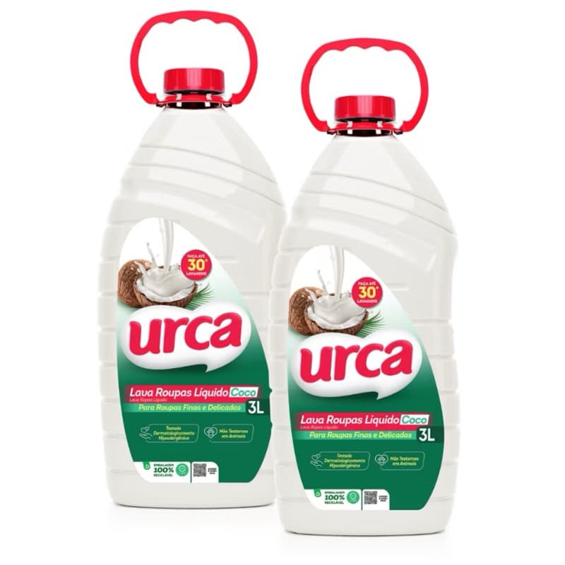 KIT 2 UNIDADES LAVA ROUPAS URCA 3 LITROS
