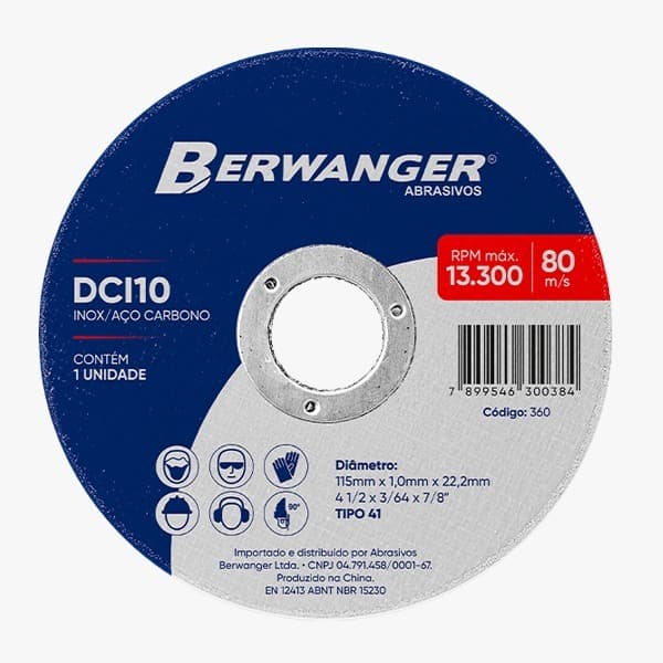 Disco Dci 10 12 300x2,5x25,4mm Berwanger