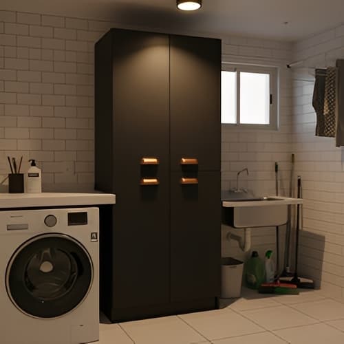 Armário Multiuso Catarina – Design Moderno e Compacto para Cozinha, Escritório ou Lavanderia
