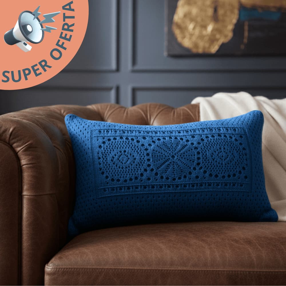 Capa de Almofada Trico Sofá Cama Luxo Premium 38x48cm Home  l Lançamento