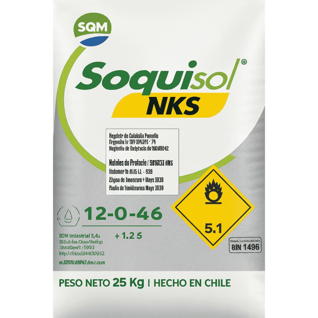 Nitrato De Potássio NKS 12-00-45 SQM Adubo Fertilizante 25 Kilos