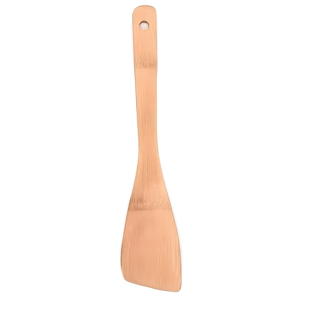 Espátula de Bambu 30cm Utensílio de Cozinha Ecológico Sustentável