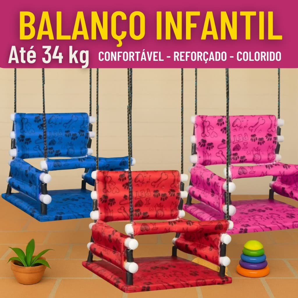 Cadeirinha de Balanço Infantil Suspensa de Madeira com Cinto, Encosto Confortável e Suporte Reforçado – Até 34kg