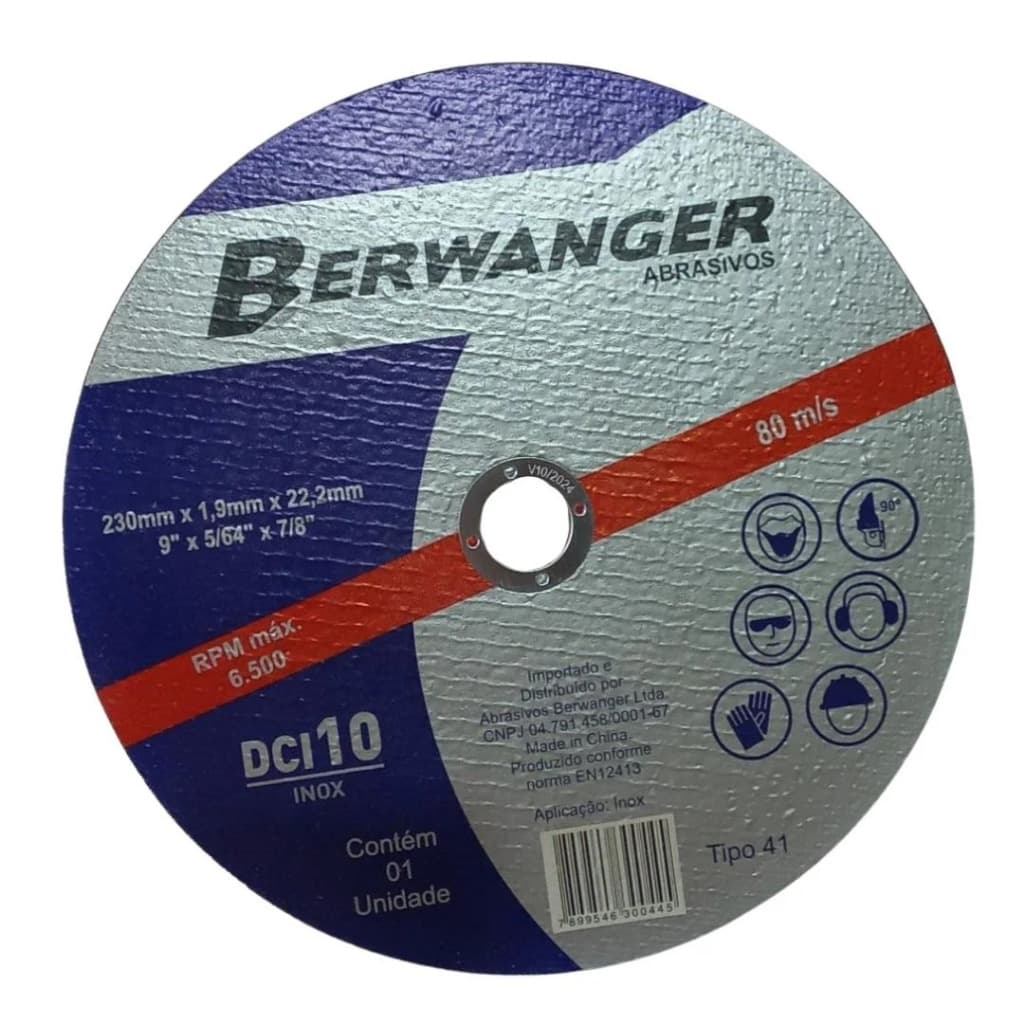 Disco Dci10 9 230x1,9x22,2mm Berwanger