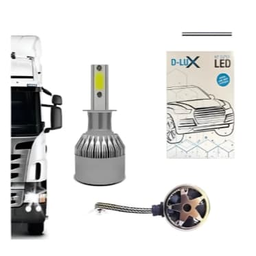 Super Led D-lux H16 - 6000K  Efeito Xênon 12v E 24v