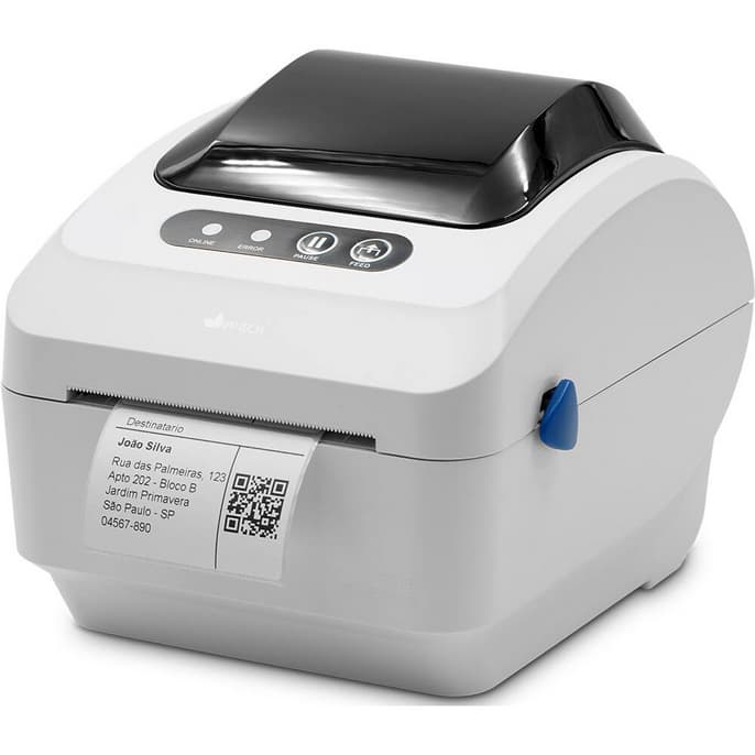Impressora térmica para etiquetas, Ethernet / USB, Monocromática, Bivolt, Branca, Térmica Direta, 320B, App-tech