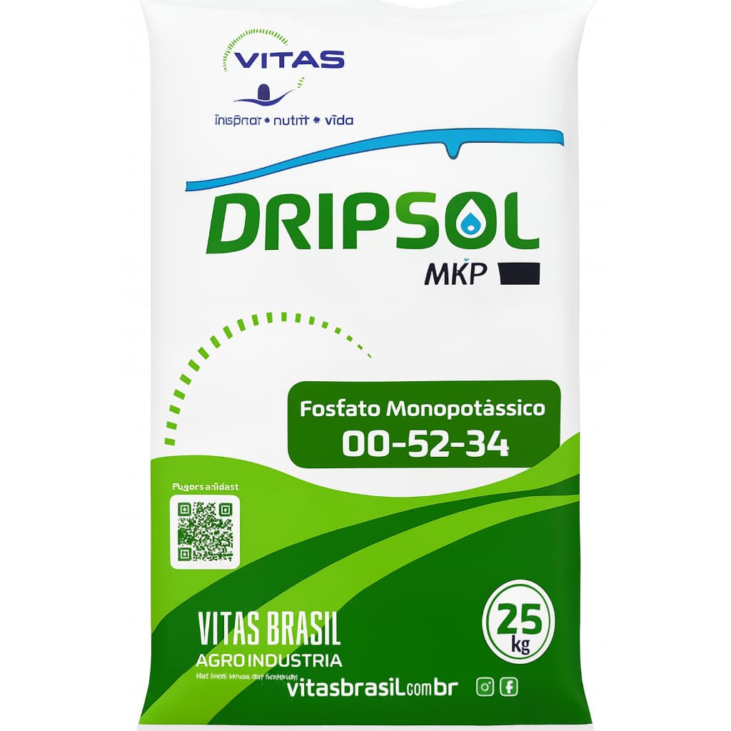 MKP - Adubo Fosfato Monopotássico - Dripsol 00-52-34 - 25kg