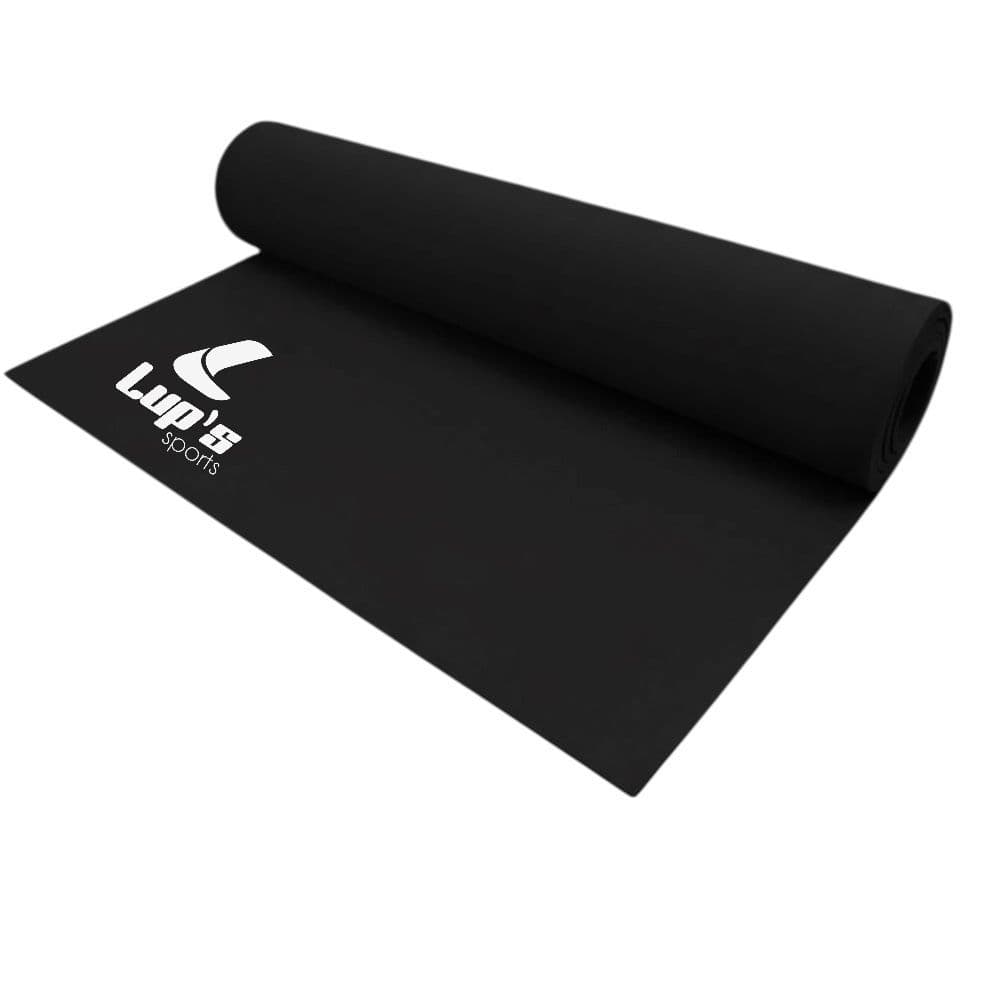 Tapete de Yoga em EVA, 170cm x 55cm x 0,4cm, Preto, Colchonete para Pilates e Academia