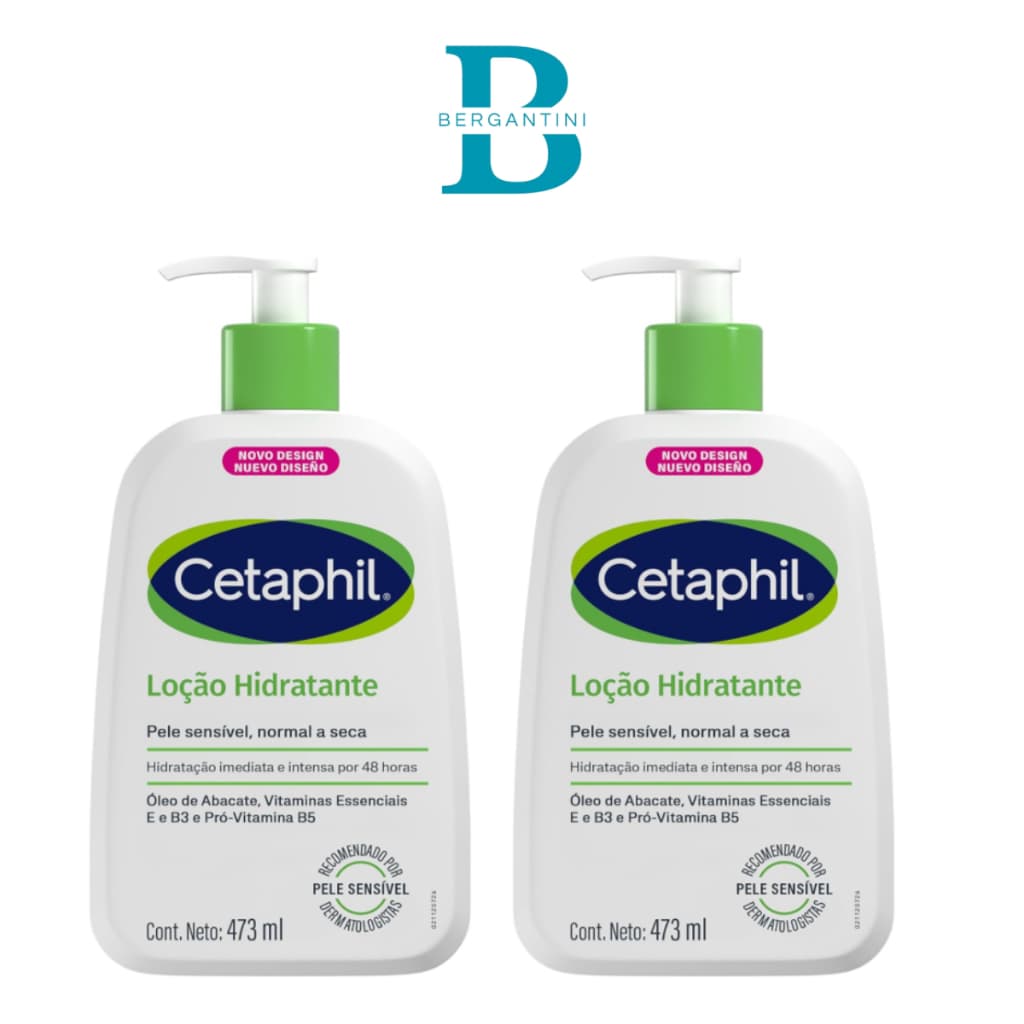 KIT C/2 CETAPHIL LOCAO HIDRATANTE 473 ML CADA