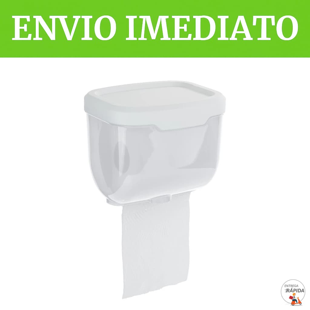 PORTA PAPEL HIGIÊNICO DE PAREDE À PROVA D' ÁGUA COLÁVEL
