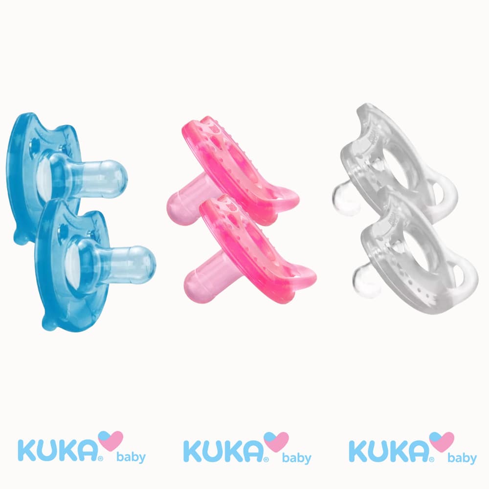 Kit 2 Chupetas Bico Redondo de Silicone Soft - 2 Unidades – Kuka