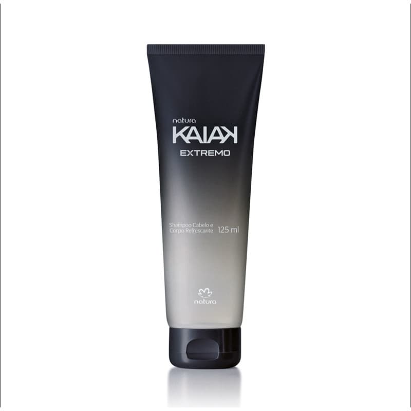 Shampoo masculino Kaiak extremo refrescante Natura cabelo e corpo 125ml