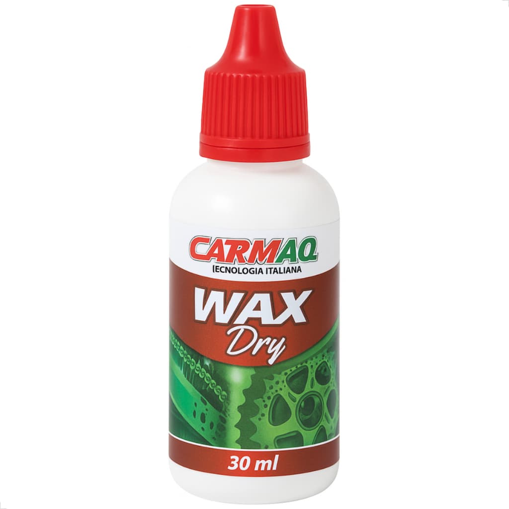 Carmaq Wax Dry 30ml Cera Lubrificante Seco p/ Corrente de Bicicleta MTB Speed- Reduz Atrito e Poeira
