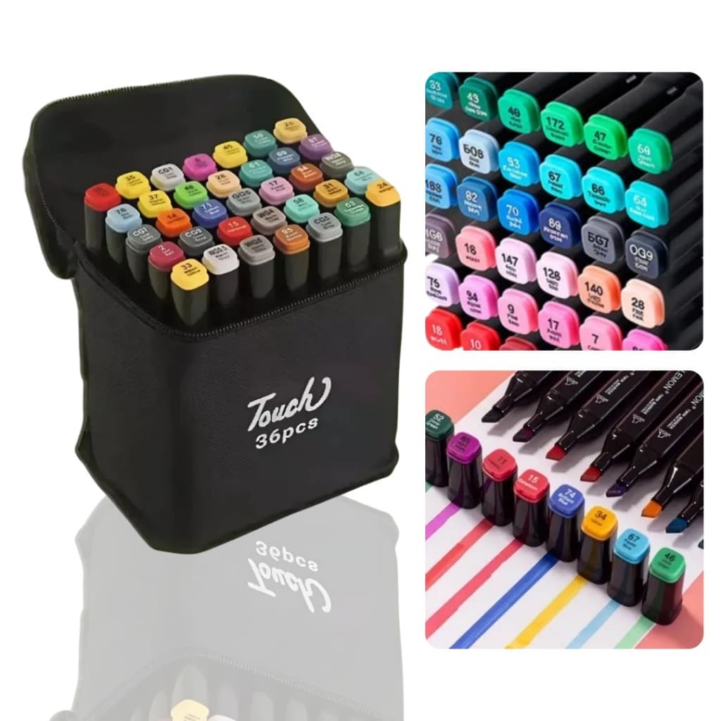Canetinha Touch 36 cores escolar