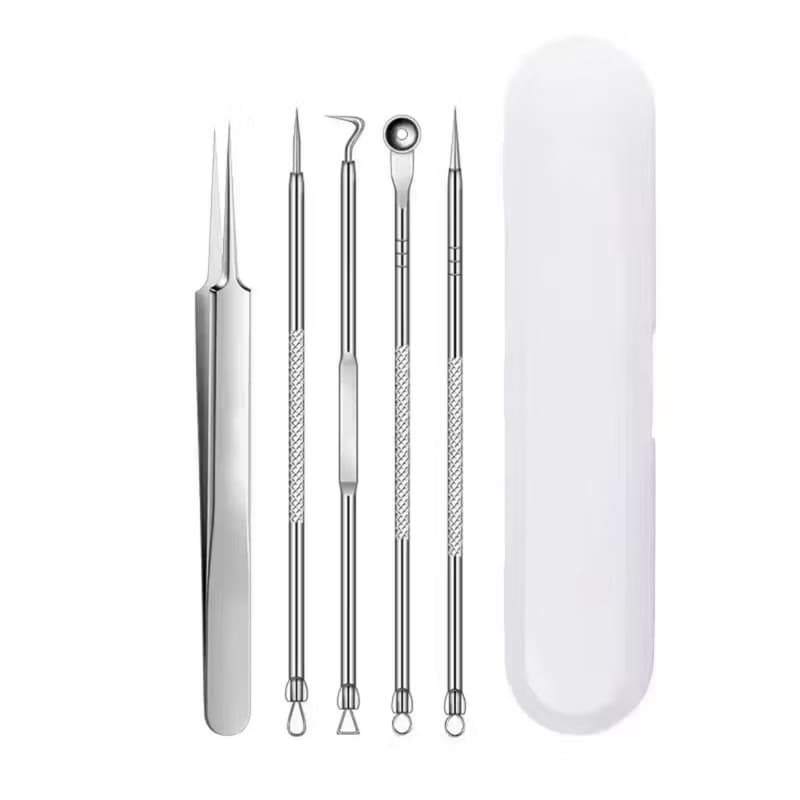 Conjunto De 5 Peças De Clipes De Acne Com Agulha De Cravo De Aço Inoxidável