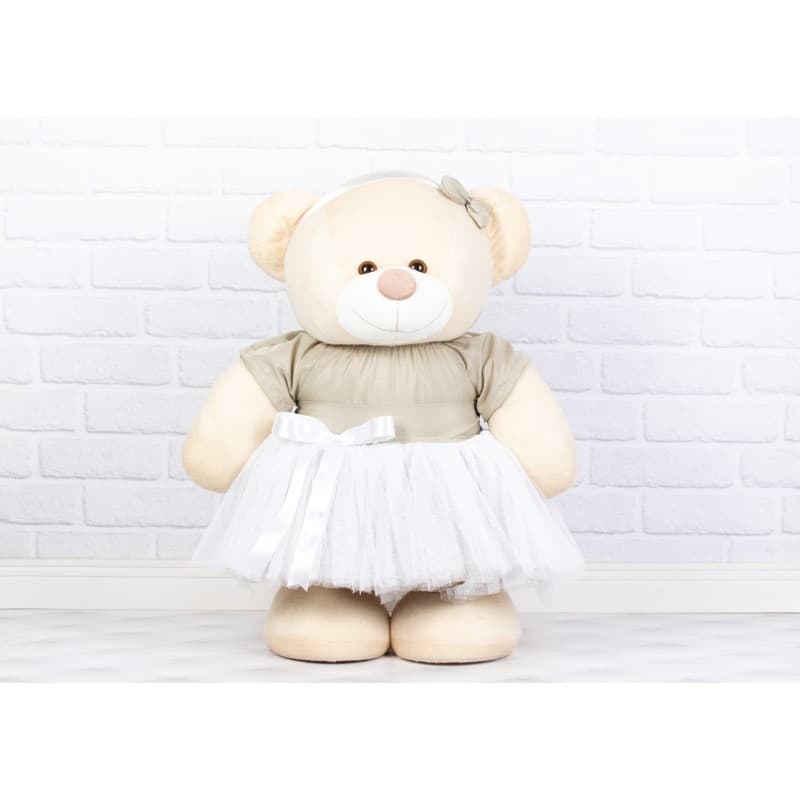 Urso Pelúcia Gigante Amore 60 Cm Bailarina Para Decoração